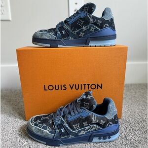 Blue Jean LV Trainer Sneaker (Paid $1300)